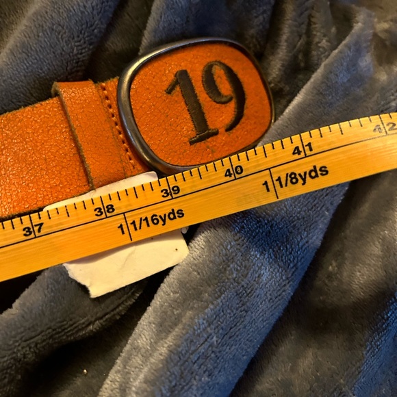 NWT Buffalo Retro Style Belt. Size XL. Orange Leather - Picture 5 of 10
